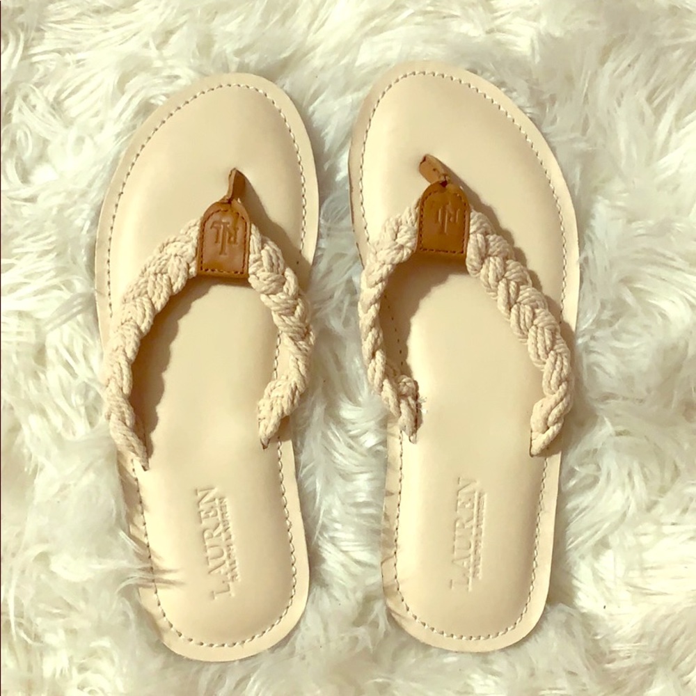 Brandnew Ralph Lauren flip flops